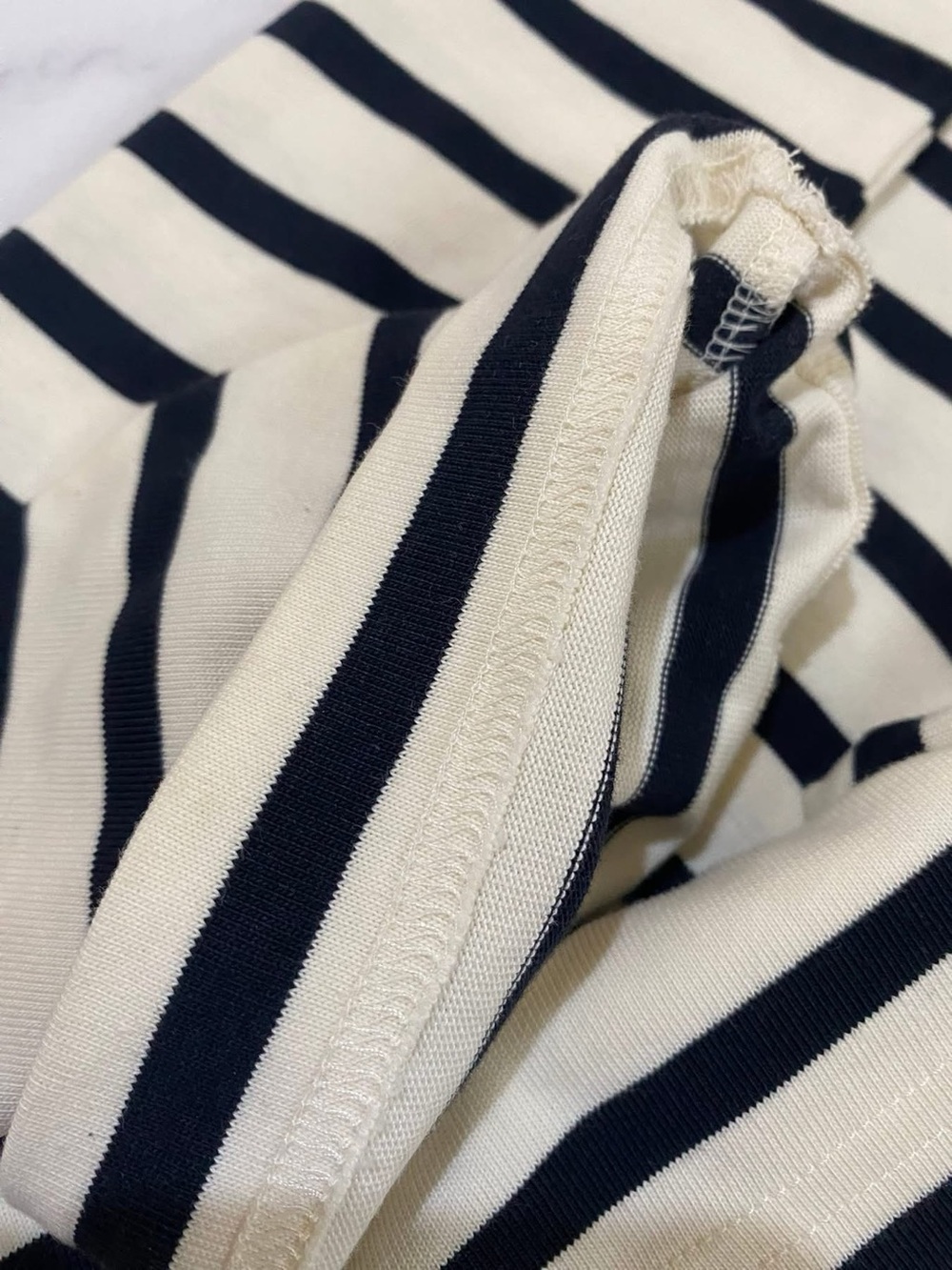 COS Navy and White Striped Crew Top - Picture 2 of 11